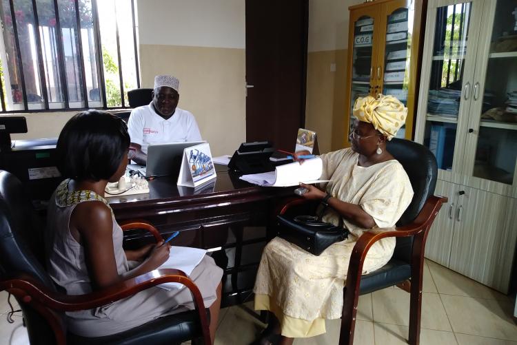 Elimika Team members interviewing a Key Informant in Kwale